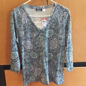 NWT paisley top